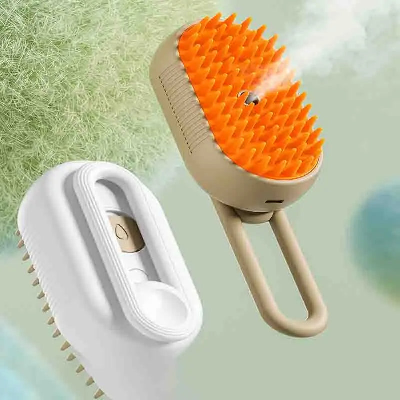 Rechargeable Pet Steam Grooming Brush