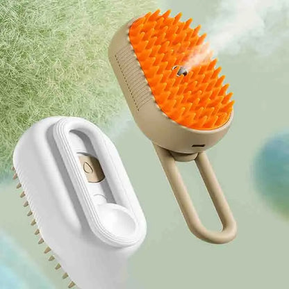 Rechargeable Pet Steam Grooming Brush