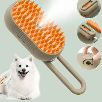 Rechargeable Pet Steam Grooming Brush