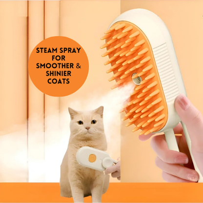 Rechargeable Pet Steam Grooming Brush