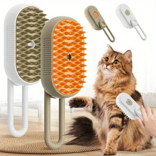 Rechargeable Pet Steam Grooming Brush