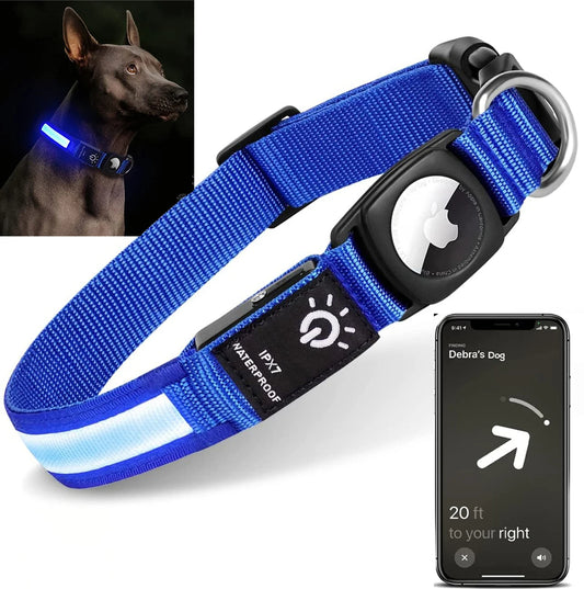 LED AirTag Dog Collar