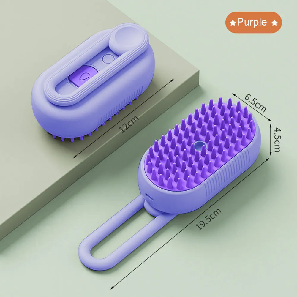 Rechargeable Pet Steam Grooming Brush