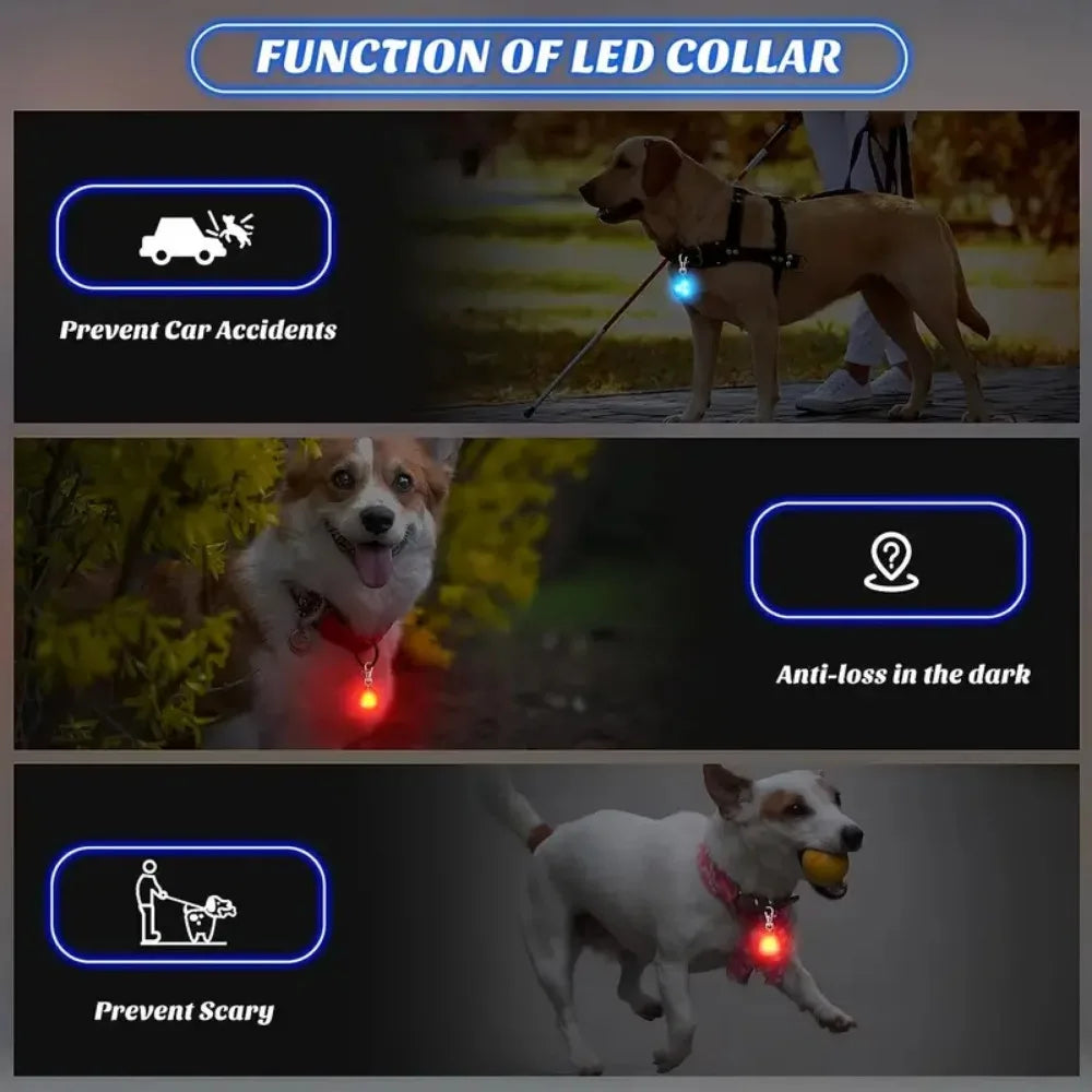 LED Dog Pendant Collar