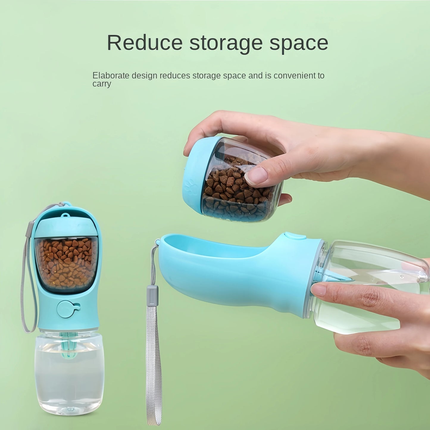 Portable Pet Water Bottle & Food Container