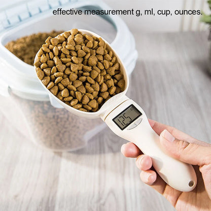 Digital Pet Food Scoop with LED Scale