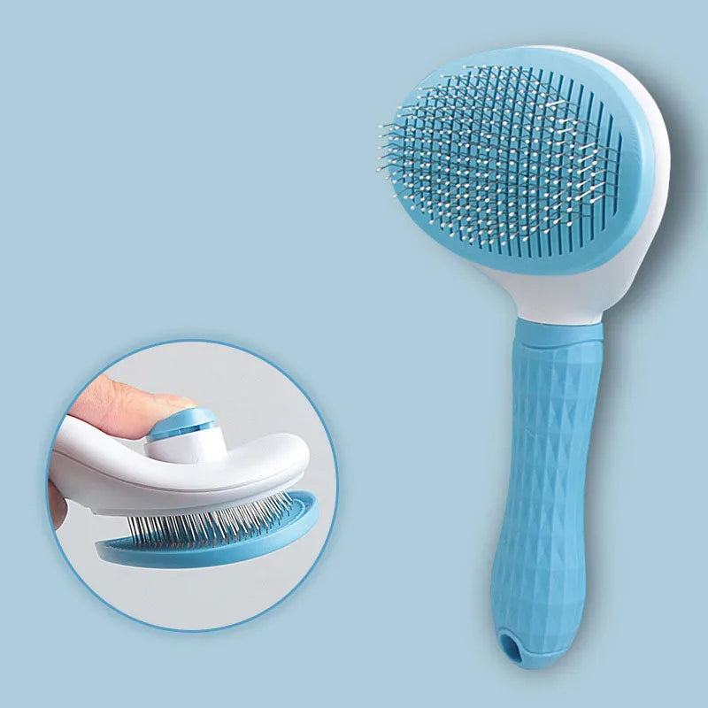 Stainless Steel Pet Hair Remover Brush